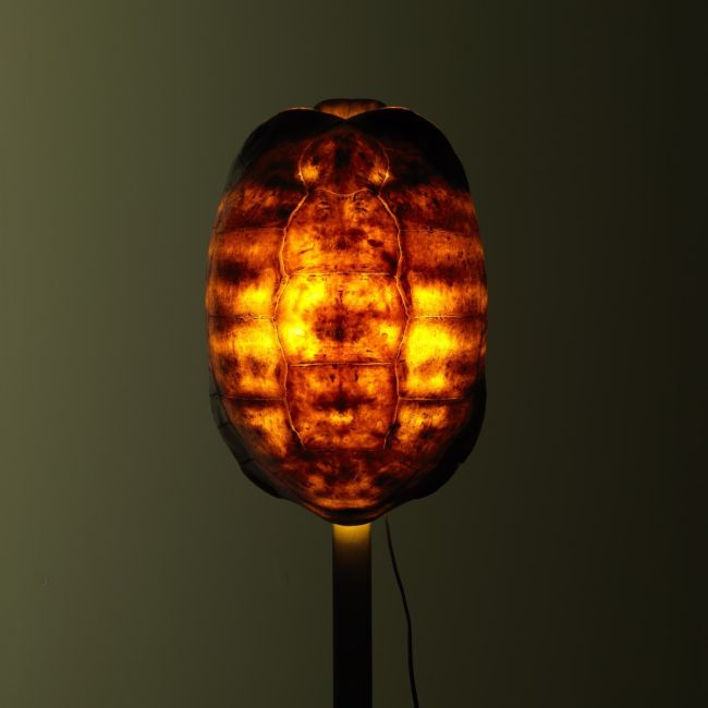 2547 Panther Turtle Lamp